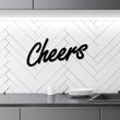 Load image into Gallery viewer, Cheers Bar Sign, Cheers Sign Decor, Cheers Sign, Mother's Day Gift, Wine Gifts, Bar Sign, Cheers Word Metal Wall Sign, Bar Home Decor