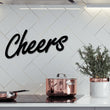 Load image into Gallery viewer, Cheers Bar Sign, Cheers Sign Decor, Cheers Sign, Mother's Day Gift, Wine Gifts, Bar Sign, Cheers Word Metal Wall Sign, Bar Home Decor