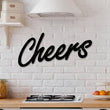 Load image into Gallery viewer, Cheers Bar Sign, Cheers Sign Decor, Cheers Sign, Mother's Day Gift, Wine Gifts, Bar Sign, Cheers Word Metal Wall Sign, Bar Home Decor