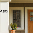 Load image into Gallery viewer, Crow Sign, Crow Address Sign, Bird House Numbers, Branch Address Sign, Porch Sign, Metal Address Sign, Metal Address numbers, Address Sign