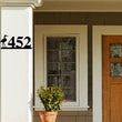 Load image into Gallery viewer, Crane Sign, Crane Address Sign, Bird House Numbers, Branch Address Sign, Porch Sign, Metal Address Sign, Metal Address numbers, Address Sign