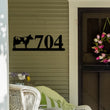 Load image into Gallery viewer, Cow Sign, Cow Address Sign, Farm Animal Numbers, Farm Address Sign, Barn Sign, Metal Address Sign, Farm Animal Address numbers, Farm Sign