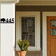 Load image into Gallery viewer, Bison Sign, Bison Address Sign, Farm Animal Numbers, Farm Address Sign, Barn Sign, Metal Address Sign, Farm Animal Address number, Farm Sign