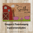 Load image into Gallery viewer, Mothers Day Gift, Mothers day Doormat, Welcome Doormat, Personalized Doormat, Family Name Doormat, Last name Doormat, Farm Doormat, Pig Barn