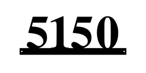 5150 / 4 or 25 address signs / 18in /  COLOR BLACK