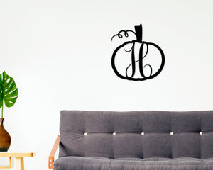 Custom Metal Pumpkin Sign - Hand Cut Pumpkin Shape | Personalized Outdoor Metal Sign