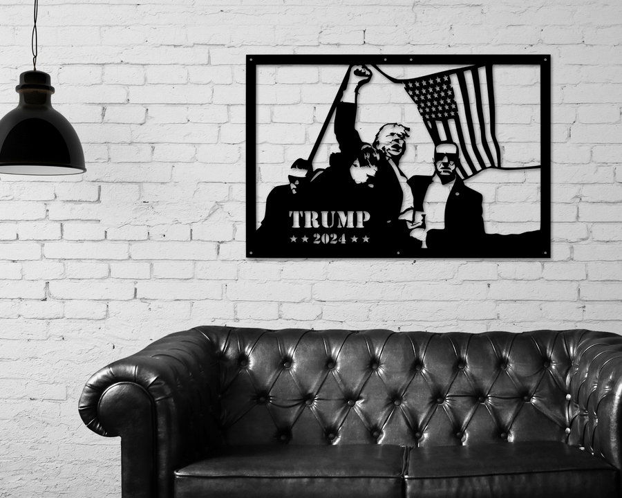 Trump 2024 Assassination Attempt, USA Wall Decor