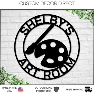Custom Metal Art Sign - Personalized Laser Cut Metal Craft Decor | Powder Coated Steel