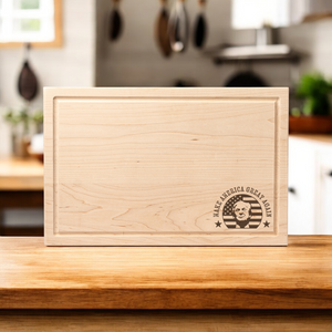 Trump Cutting board 1 Inch thick with Juice grove Make America Great Again Cutting Board