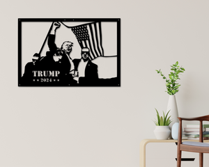 Trump 2024 Assassination Attempt, USA Wall Decor