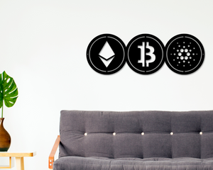 Crypto Metal Sign, Crypto Decor, Choose 3 Cryptos
