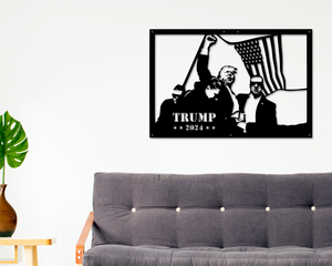 Trump 2024 Assassination Attempt, USA Wall Decor