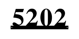 5202 / 1 or 25 address signs / 18in /  COLOR BLACK
