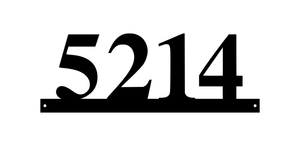 5214 / 9 of 25 address signs / 18in /  COLOR BLACK
