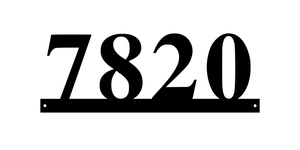 7820 / 8 of 25 address signs / 18in /  COLOR BLACK