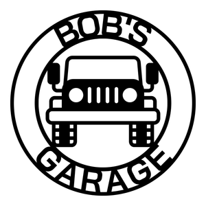 Top Line: Bob's Bottom Line: Garage / 14 in / COLOR BLACK