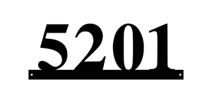 5201 / 22 of 25 address signs / 18in /  COLOR BLACK