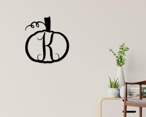 Custom Metal Pumpkin Sign - Hand Cut Pumpkin Shape | Personalized Outdoor Metal Sign