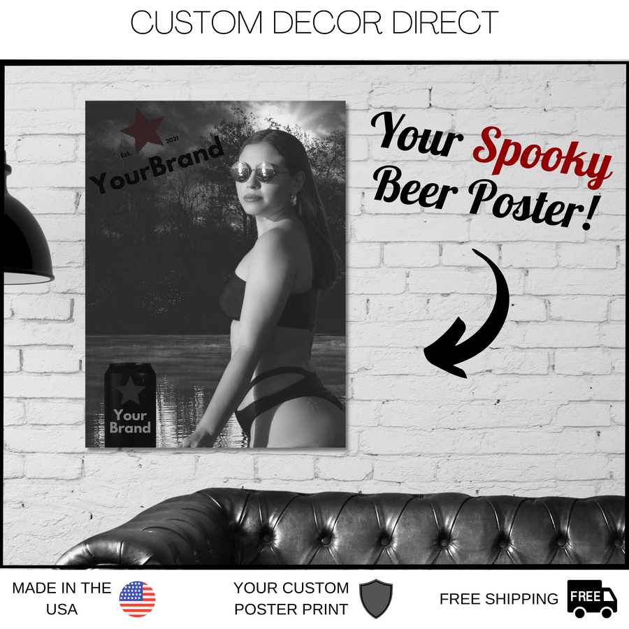 Spooky Beer Poster Wall poster