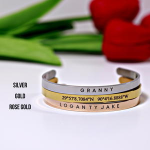 Personalize Bracelet, Custom Name Jewelry, Custom Text, Customized Cuff, Custom Bracelet, Gift for Mom Gf, Engraved Cuff, Personalized Gift