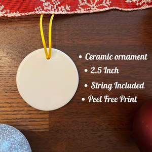 Custom Photo Christmas Ornament