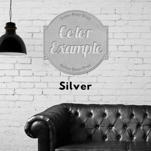 Custom Metal Name Sign - Personalized Outdoor Name Plaque | Durable Steel Decor