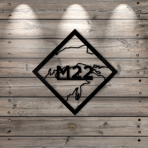 M22 The North Loop Metal Sign