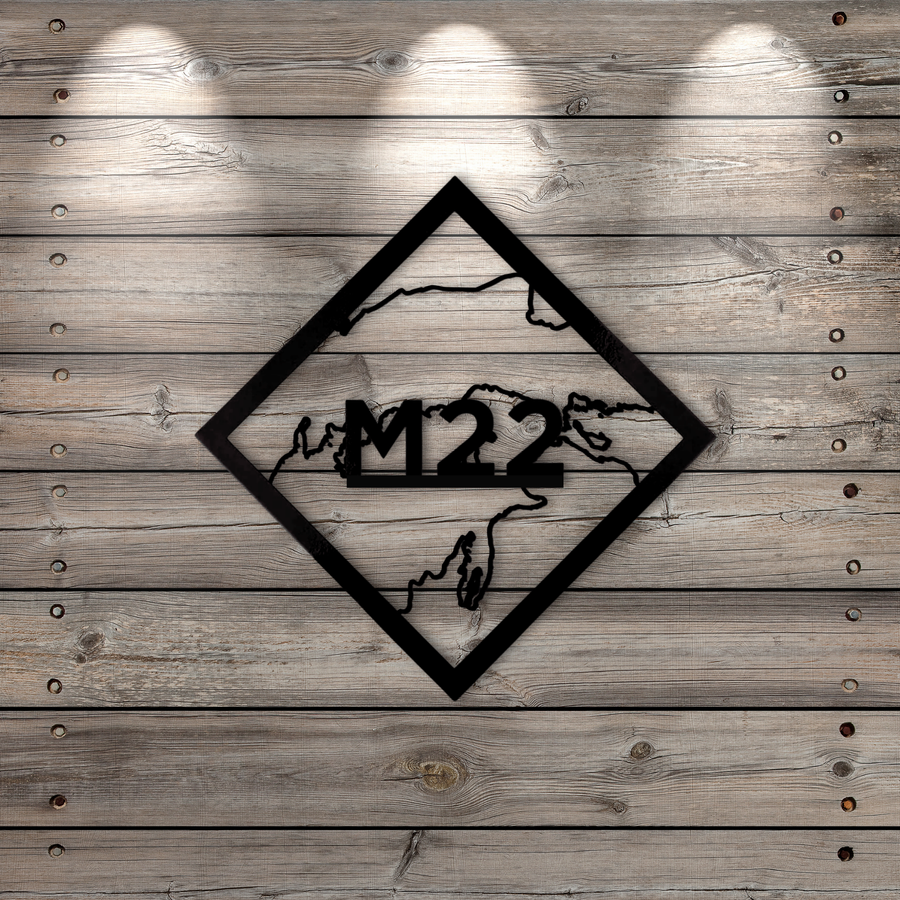M22 The North Loop Metal Sign