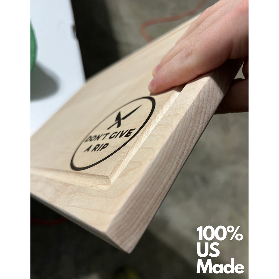 Personalized Don't give a Rip Cutting Board Signature with juice groove