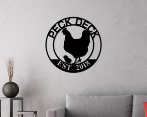 Hen House Metal Sign - Custom Hen House Sign with Durable Steel & Outdoor Coop Decor