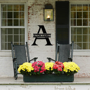 Custom Metal Sign - Family Name Sign | Powder Coated Steel Durable Wall Art