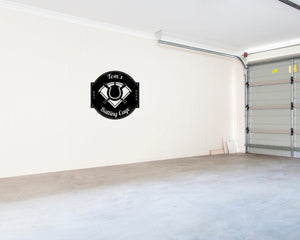 Custom Metal Baseball Sign – Personalized Sports Room Decor | Powder Coated Steel