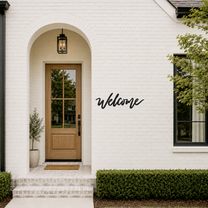 Welcome word Sign