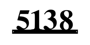 5138 / (2 of this number) 14 of 25 AND 15 of 25 address signs / 18in /  COLOR BLACK
