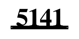 5141 / 16 of 25 address signs / 18in /  COLOR BLACK