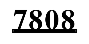 7808 / 5 of 25 address signs / 18in /  COLOR BLACK