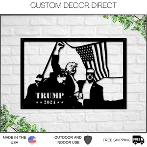 Trump 2024 Assassination Attempt, USA Wall Decor