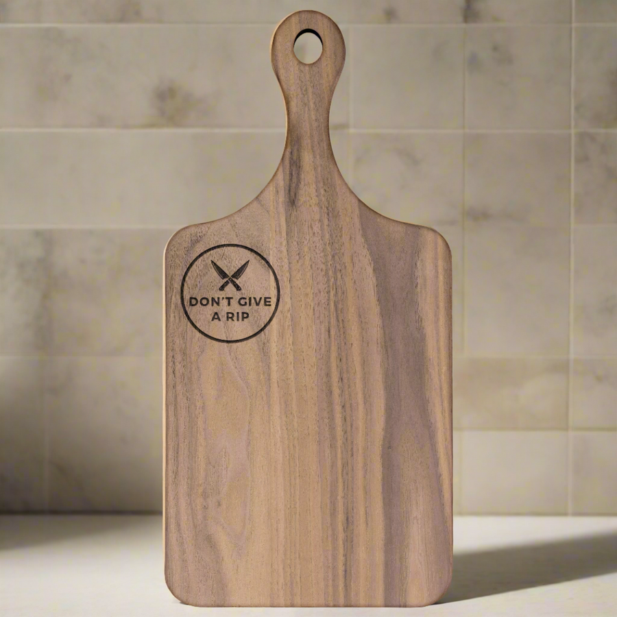 Don't Give A RIP FRUIT Paddle Cutting Board (vertical)