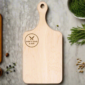 Don't Give A RIP FRUIT Paddle Cutting Board (vertical)