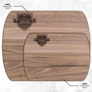 The Carnivore Lifestyle Logo Oval Cutting Board