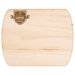 The Carnivore Lifestyle Logo Oval Cutting Board