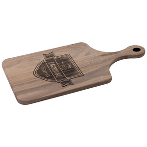 The Carnivore Lifestyle Logo Paddle Cutting Board