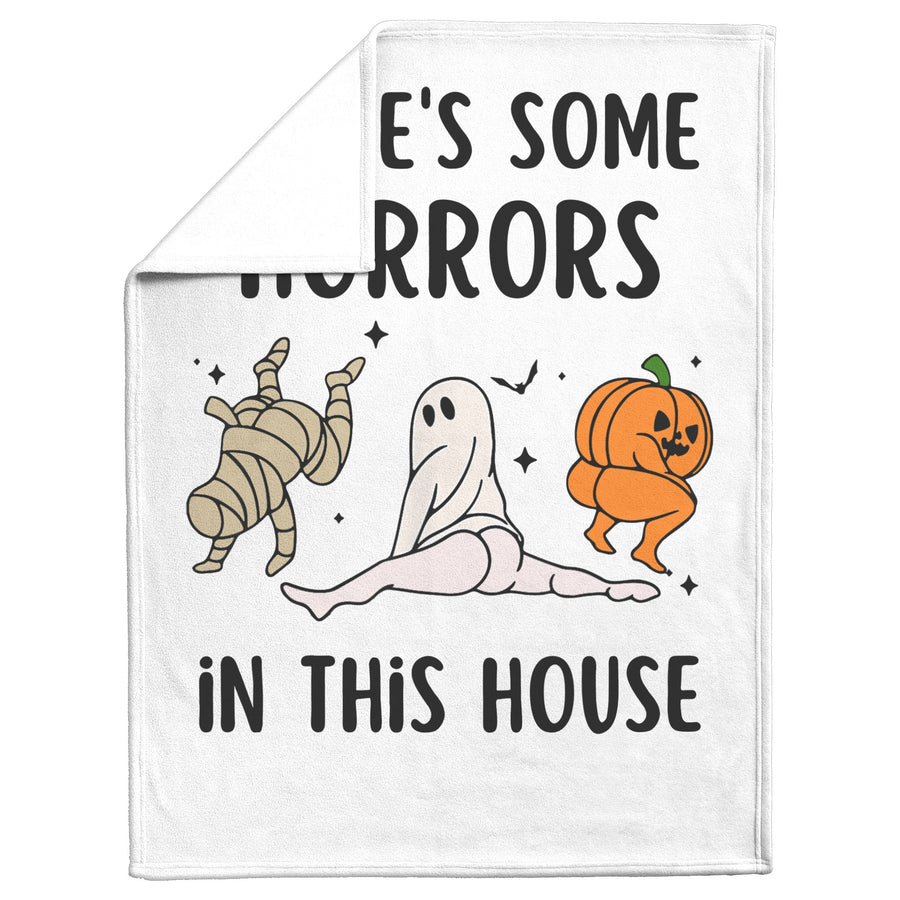 There's Some Horrors in This House Blanket, Funny Blanket, Halloween Blanket