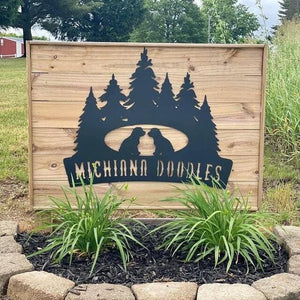 Personalized Metal Sign - Custom Logo, Laser Cut Steel Wall Art, Made In USA