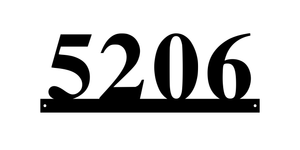 5206 / 23 of 25 address signs / 18in /  COLOR BLACK