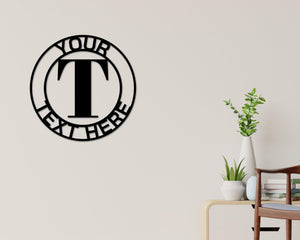 Personalized Metal Sign - Custom Logo, Laser Cut Steel Wall Art, Made In USA