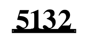 5132 / 10 of 25 address signs / 18in /  COLOR BLACK