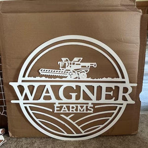 Personalized Metal Sign - Custom Logo, Laser Cut Steel Wall Art, Made In USA