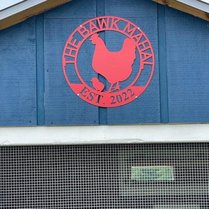 Hen House Metal Sign - Custom Hen House Sign with Durable Steel & Outdoor Coop Decor