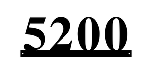 5200 / 21 of 25 address signs / 18in /  COLOR BLACK
